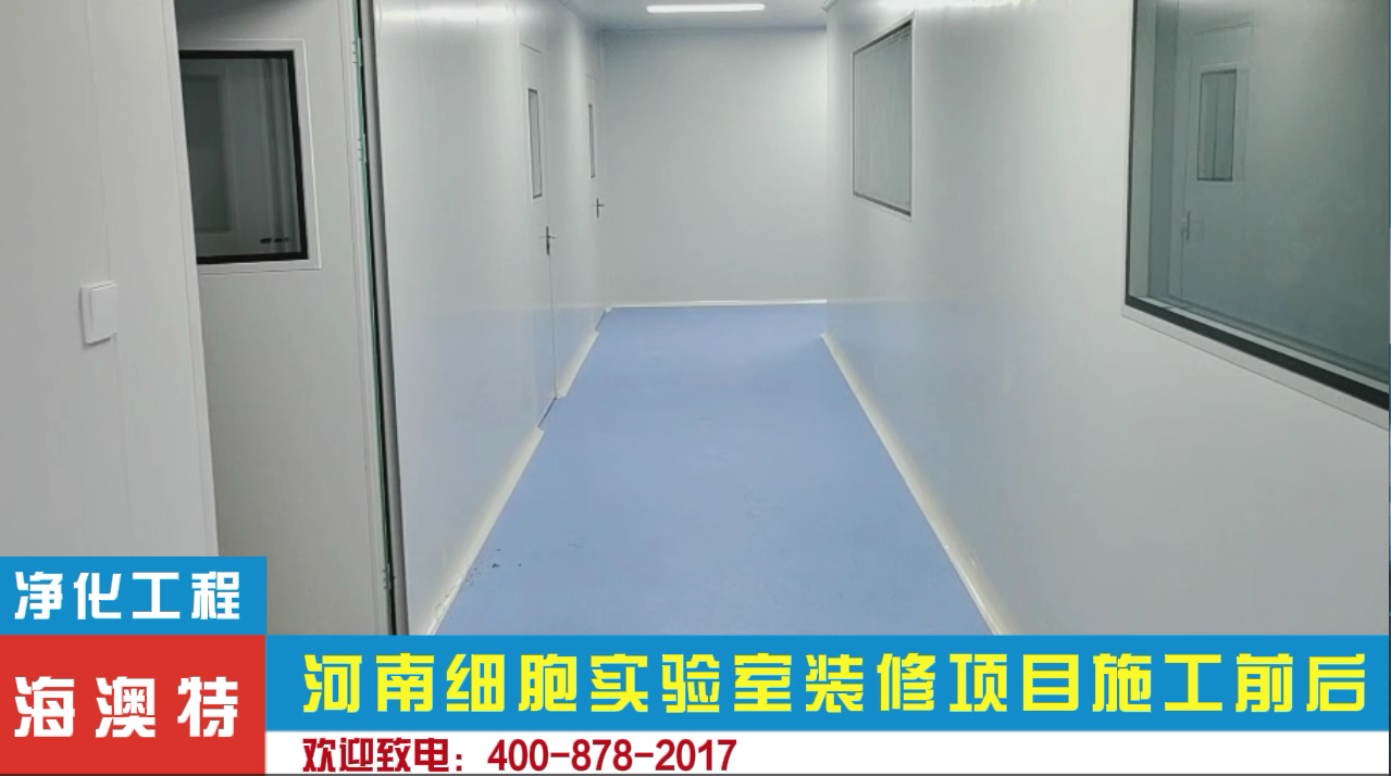 河南细胞实验室装修项目施工前后